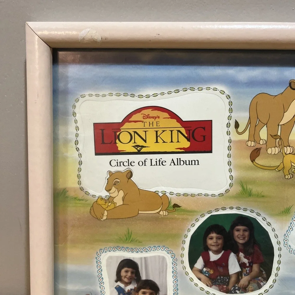 Vintage Disney The Lion King Circle Of‎ Life Wall Picture Frame Collage Decorel